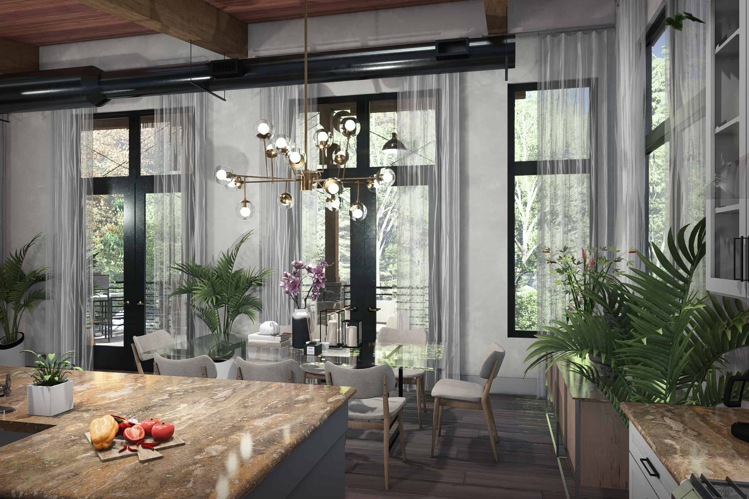 Dining Room of this 3-Bedroom,1550 Sq Ft Plan -117-1147