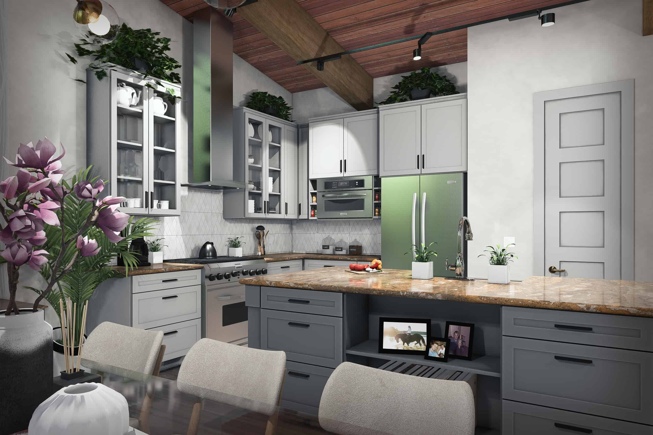 Kitchen of this 3-Bedroom,1550 Sq Ft Plan -117-1147