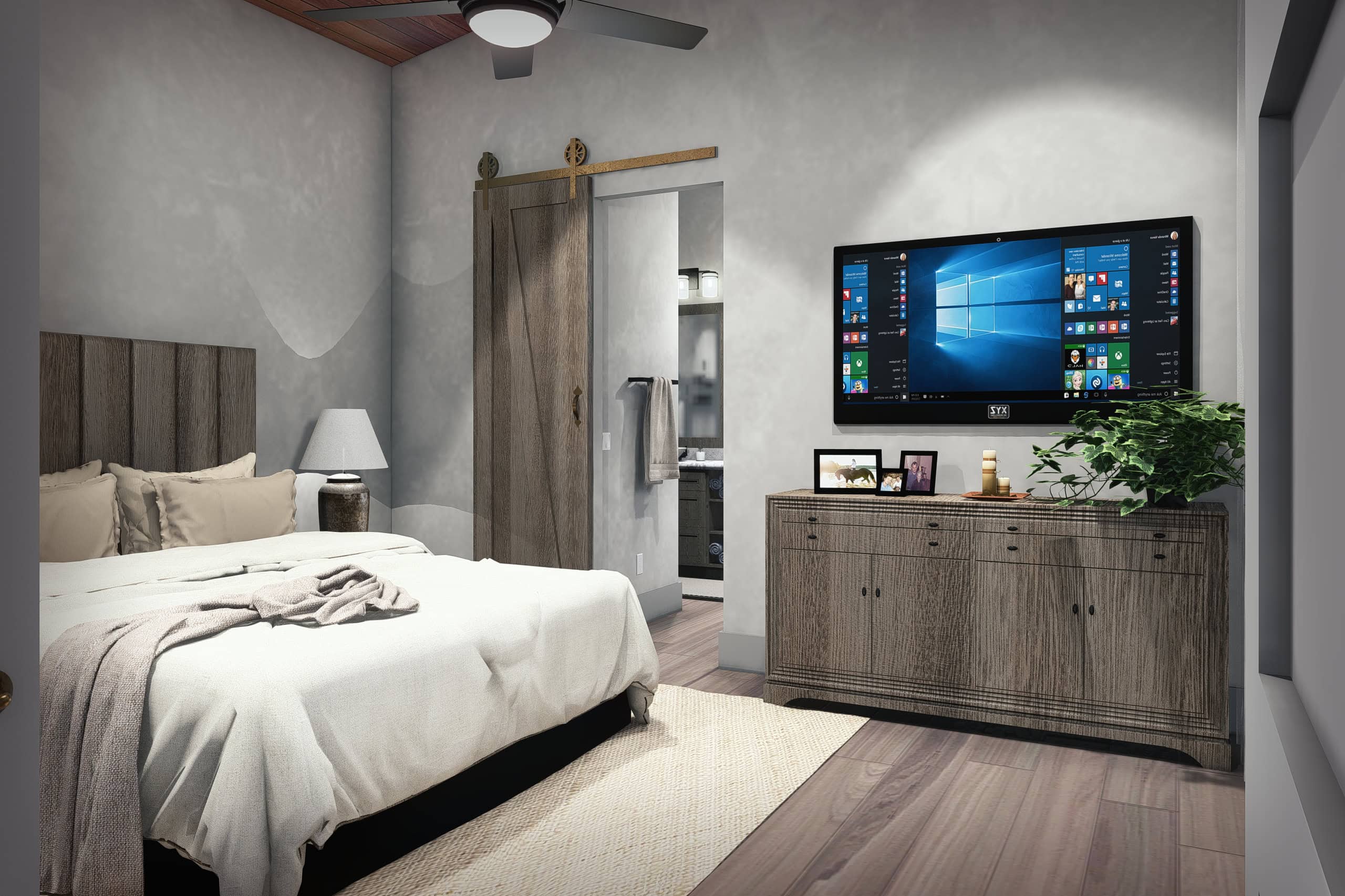 Bedroom of this 3-Bedroom,1550 Sq Ft Plan -117-1147