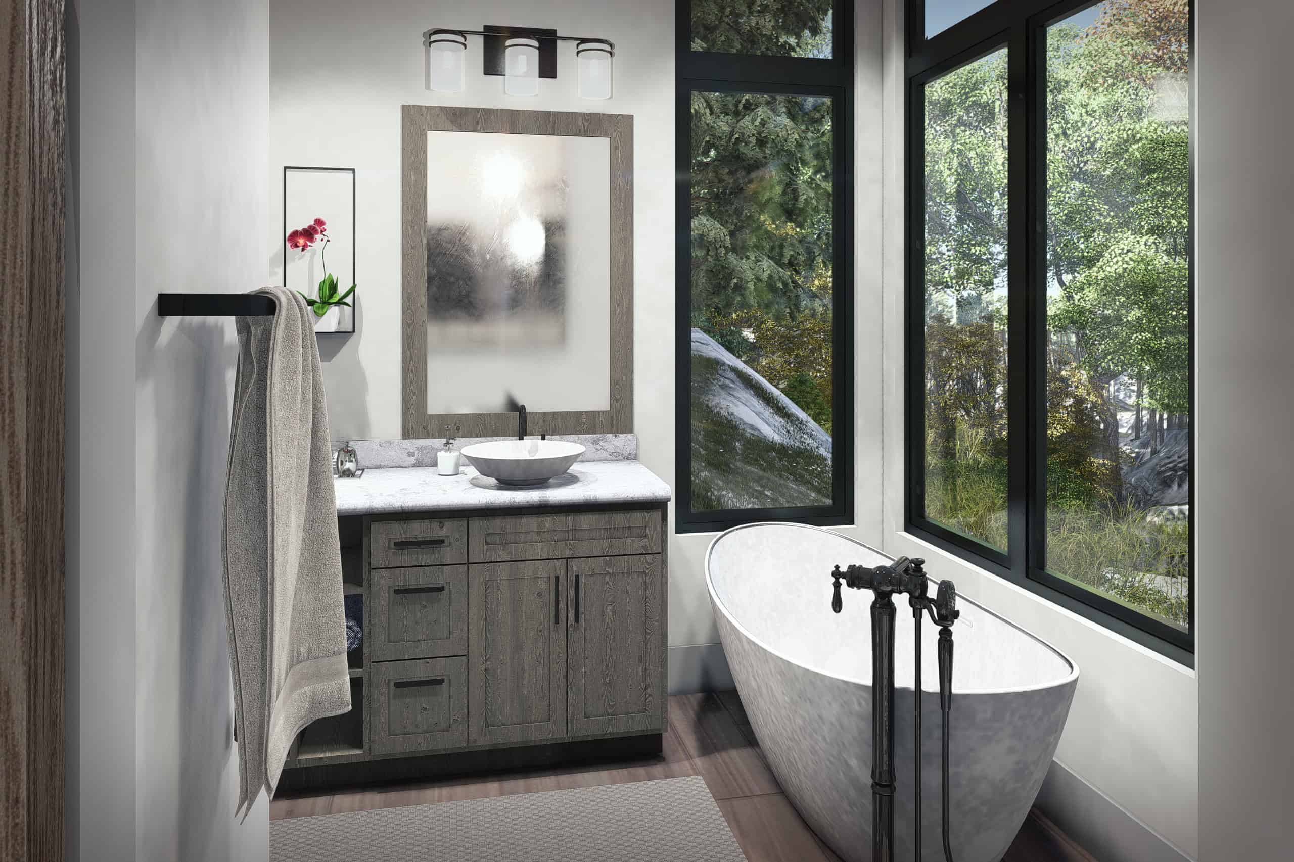 Master Bathroom: Tub of this 3-Bedroom,1550 Sq Ft Plan -117-1147