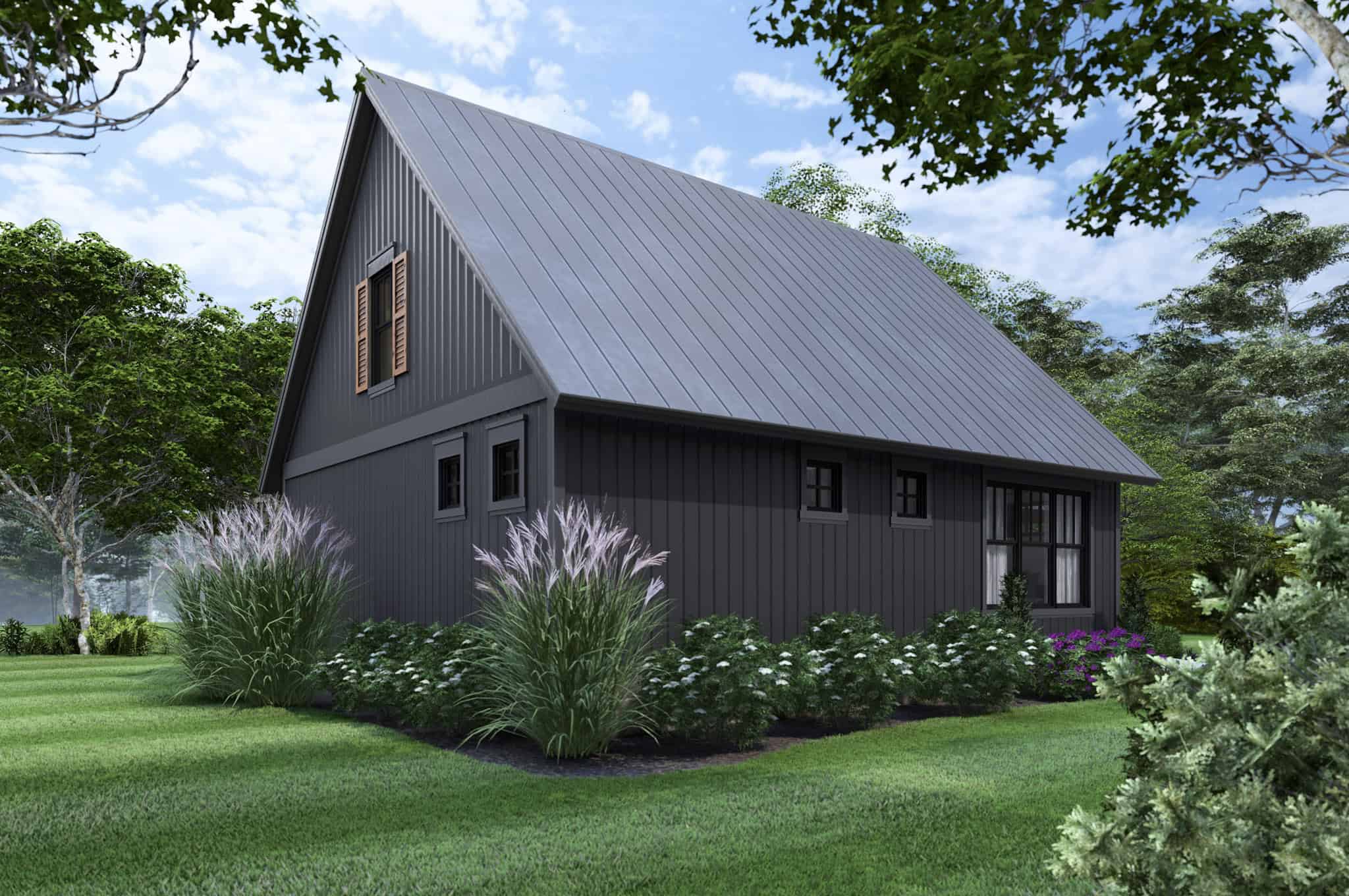 Right Side View of this 4-Bedroom,1428 Sq Ft Plan -117-1148