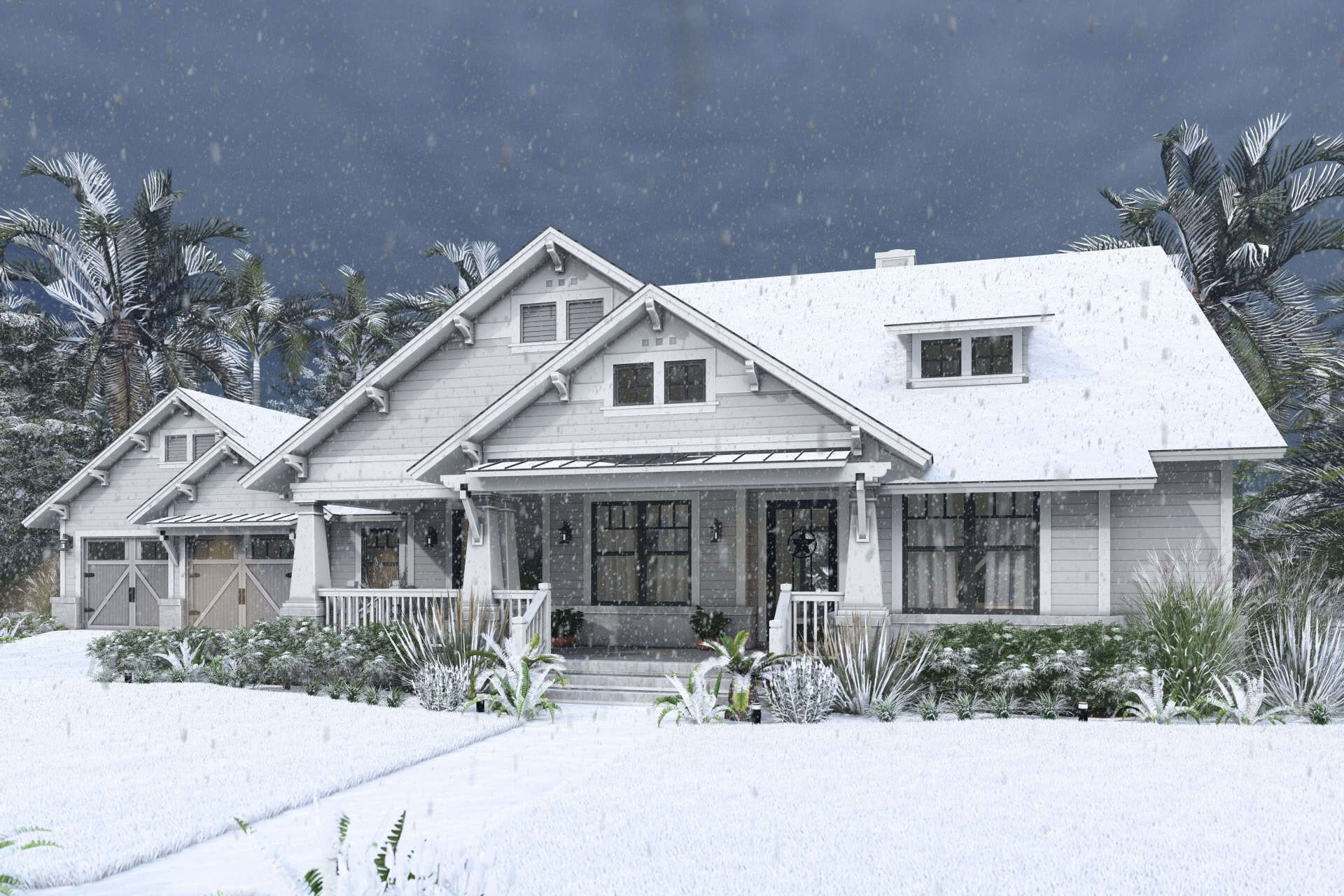 Front View of this 3-Bedroom,2036 Sq Ft Plan -117-1149