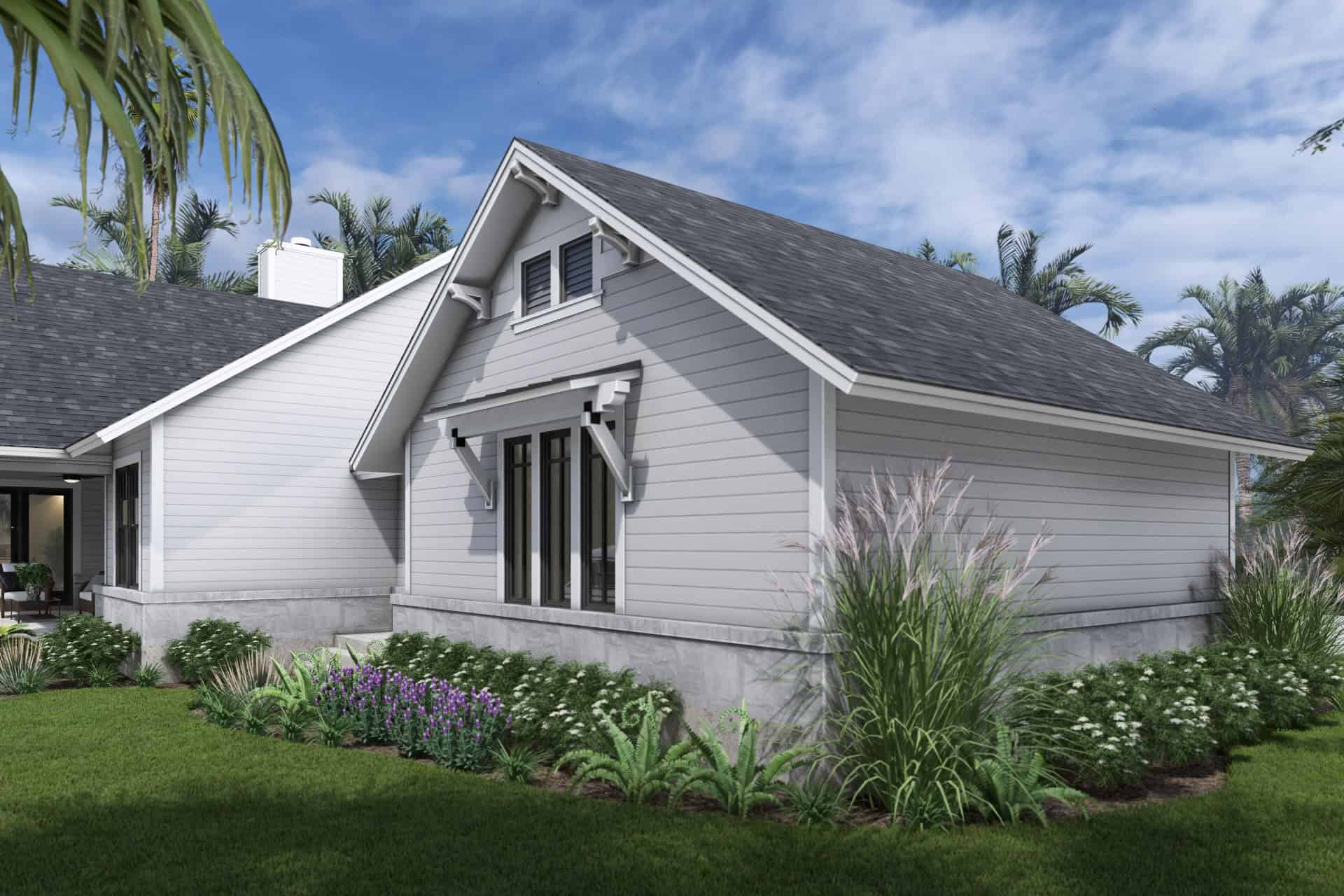 Rear View of this 3-Bedroom,2036 Sq Ft Plan -117-1149