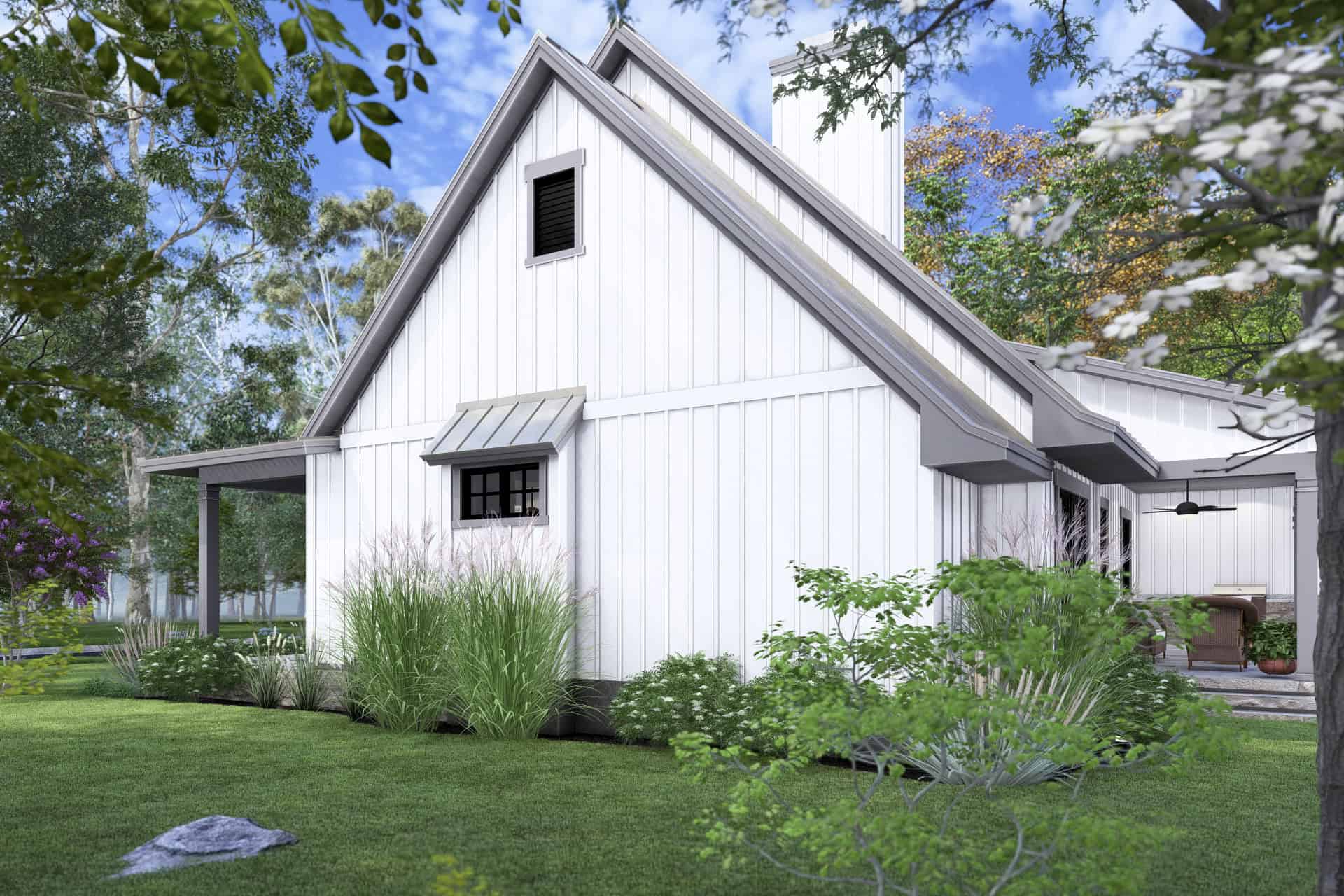 Right Side View of this 3-Bedroom,2093 Sq Ft Plan -117-1150