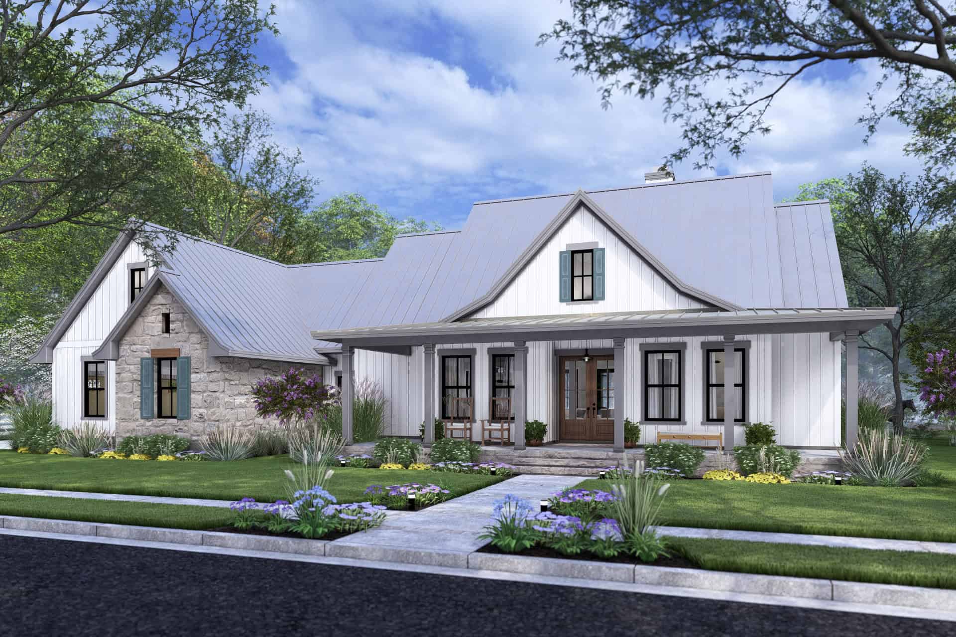 Front View of this 3-Bedroom,2093 Sq Ft Plan -117-1150