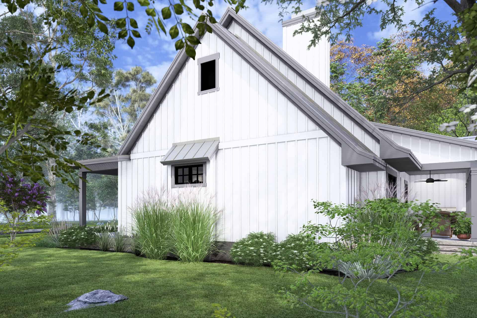 Right Side View of this 3-Bedroom,2093 Sq Ft Plan -117-1150