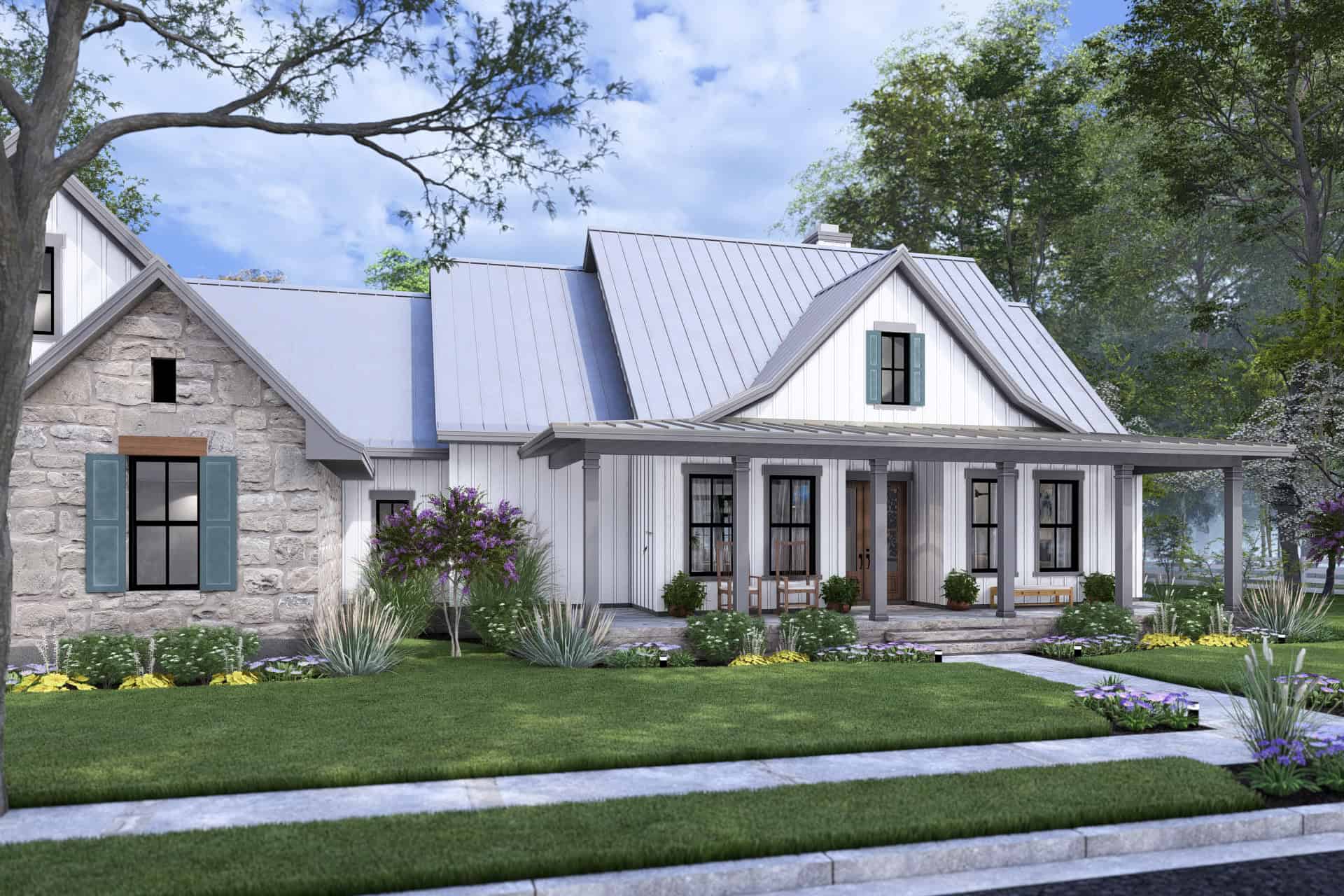 Front View of this 3-Bedroom,2093 Sq Ft Plan -117-1150