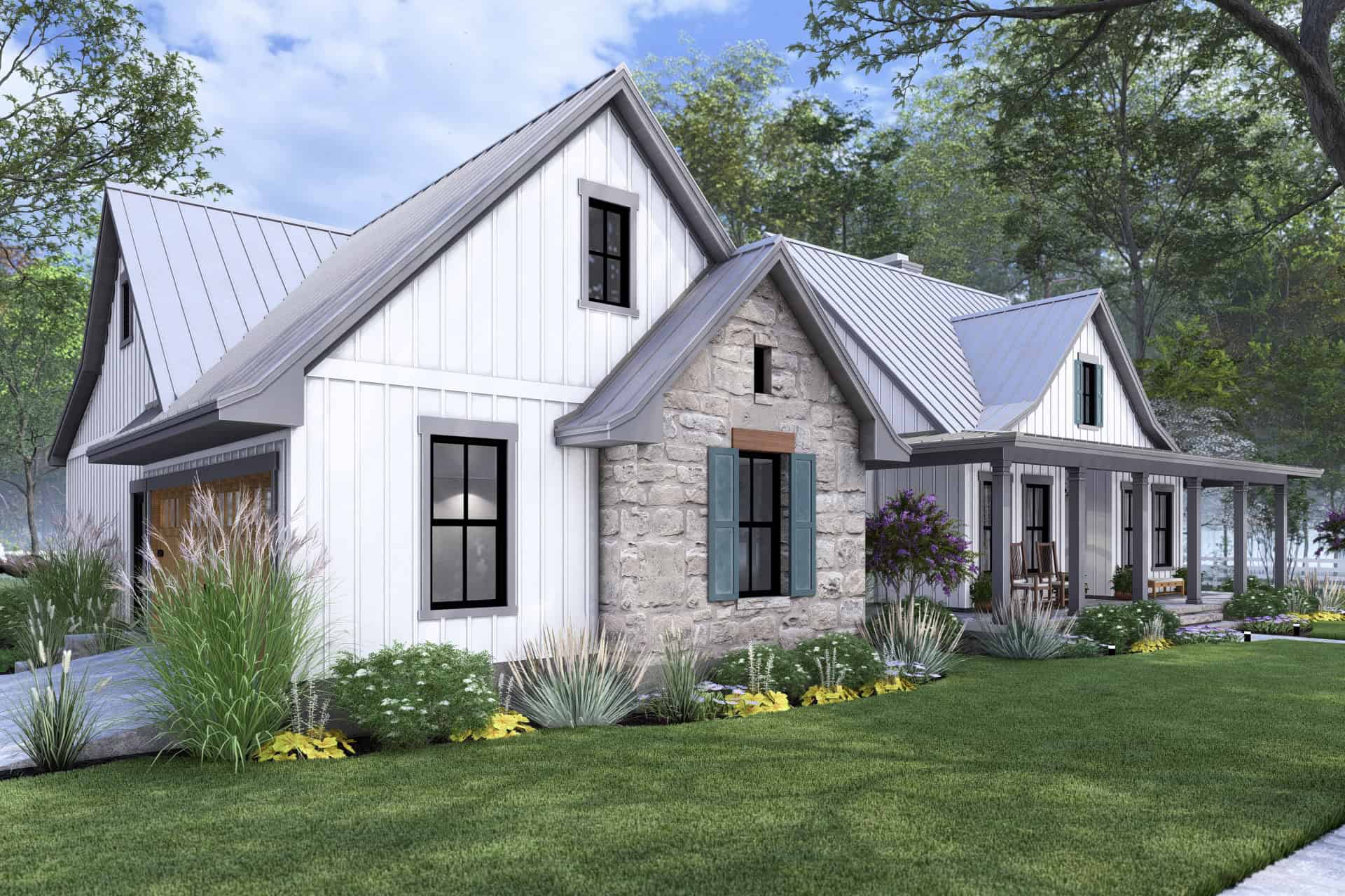 Left Side View of this 3-Bedroom,2093 Sq Ft Plan -117-1150