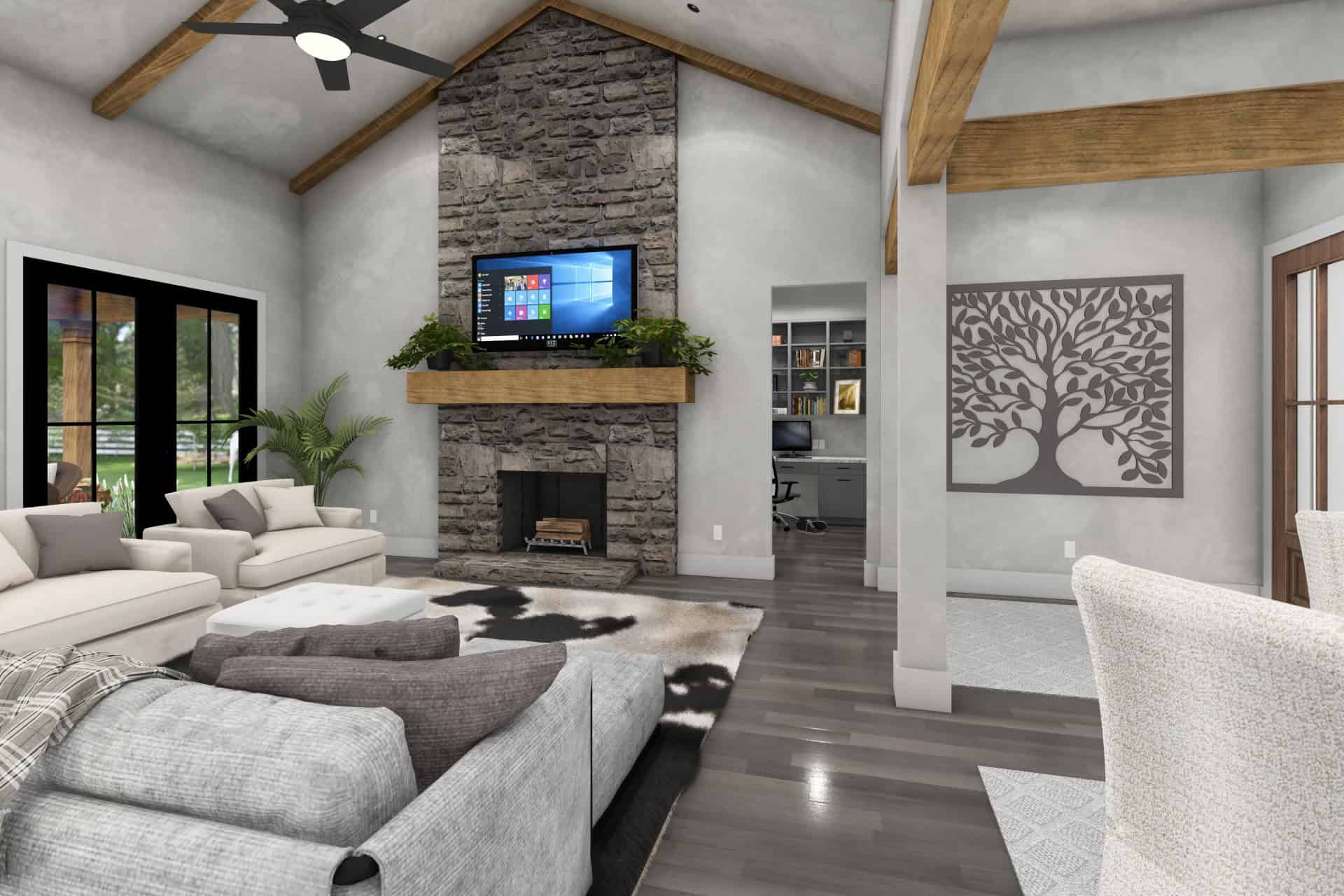 Family Room of this 3-Bedroom,2093 Sq Ft Plan -117-1150