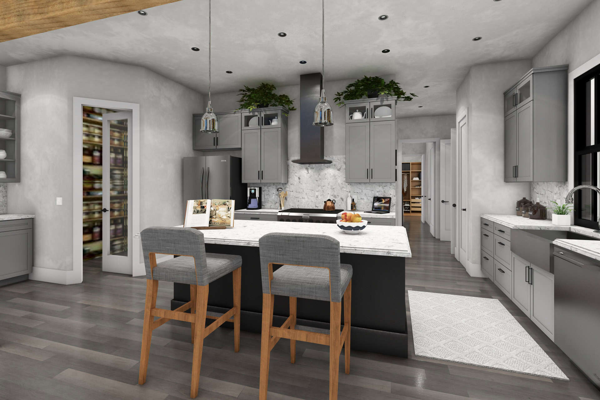 Kitchen: Kitchen Island of this 3-Bedroom,2093 Sq Ft Plan -117-1150