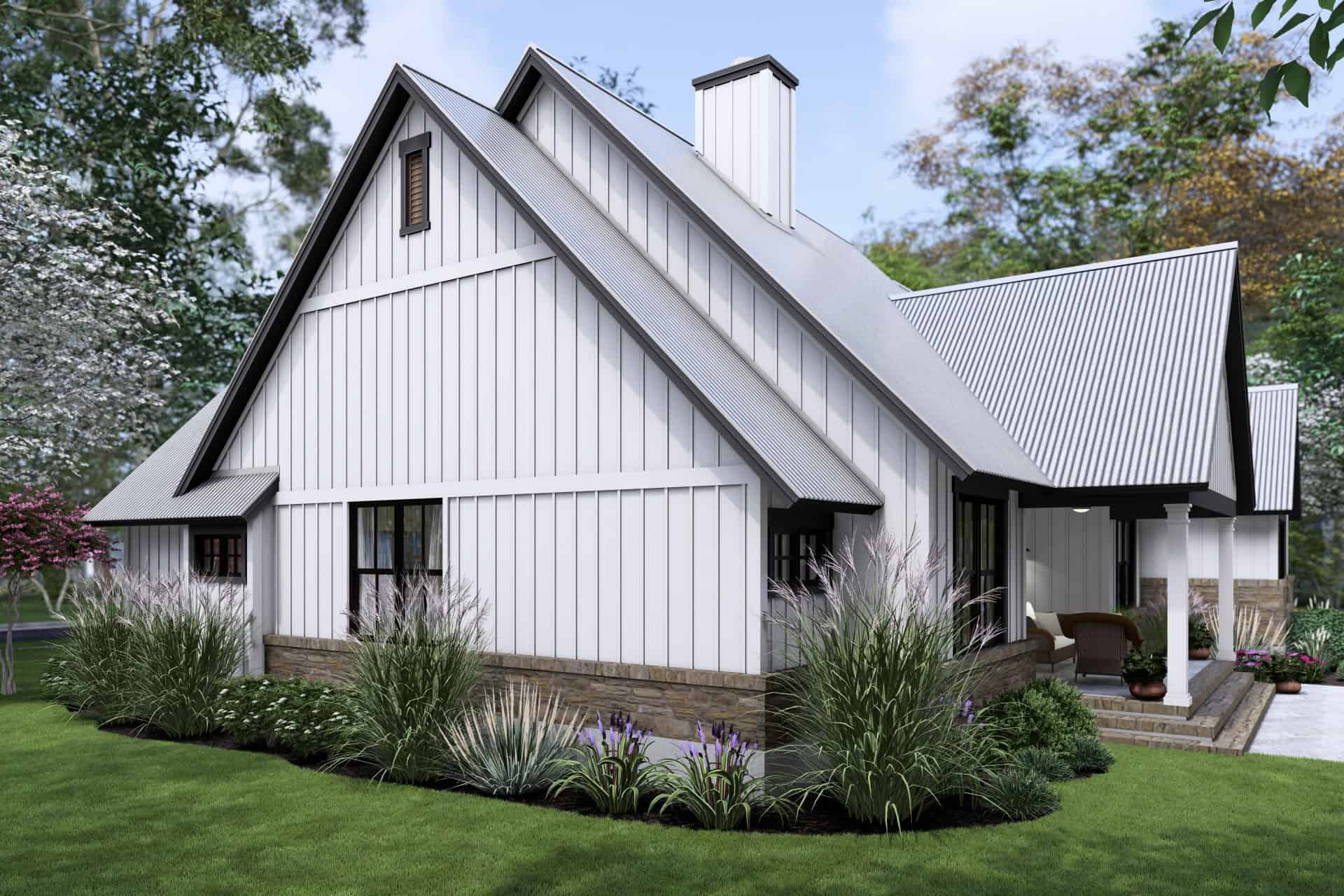 Right Side View of this 4-Bedroom,2385 Sq Ft Plan -117-1151