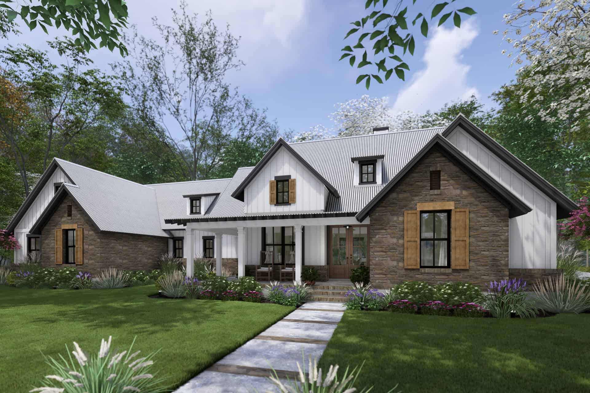 Right Side View of this 4-Bedroom,2385 Sq Ft Plan -117-1151