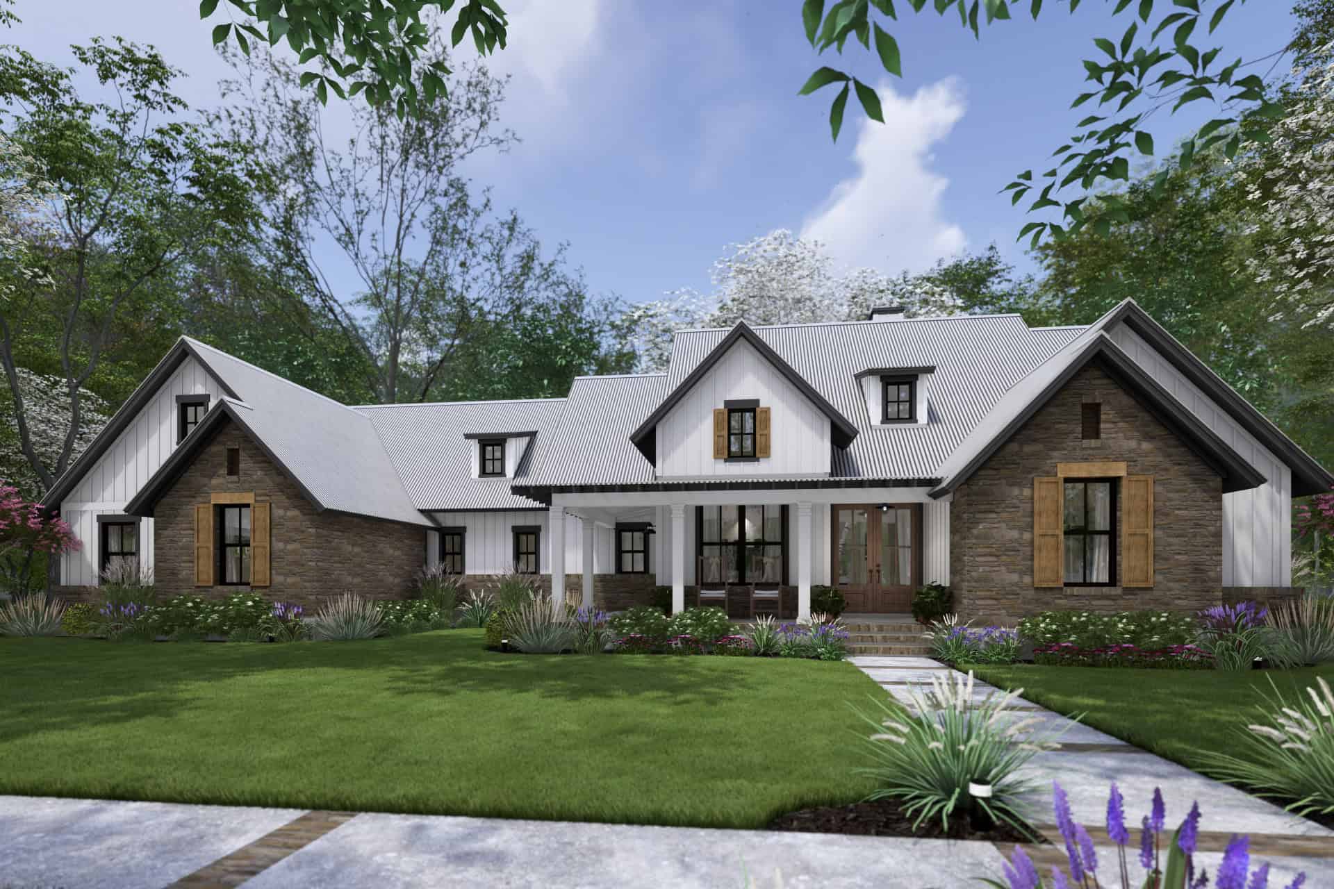Front View of this 4-Bedroom,2385 Sq Ft Plan -117-1151