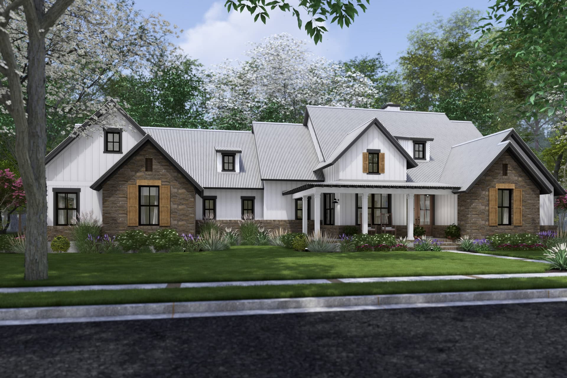 Front View of this 4-Bedroom,2385 Sq Ft Plan -117-1151