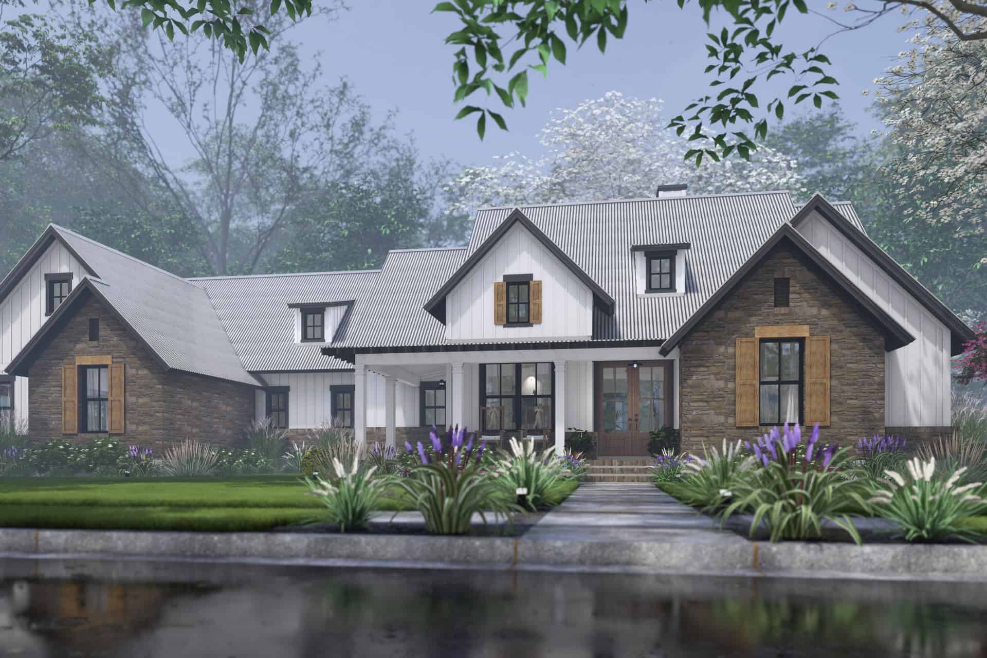 Front View of this 4-Bedroom,2385 Sq Ft Plan -117-1151