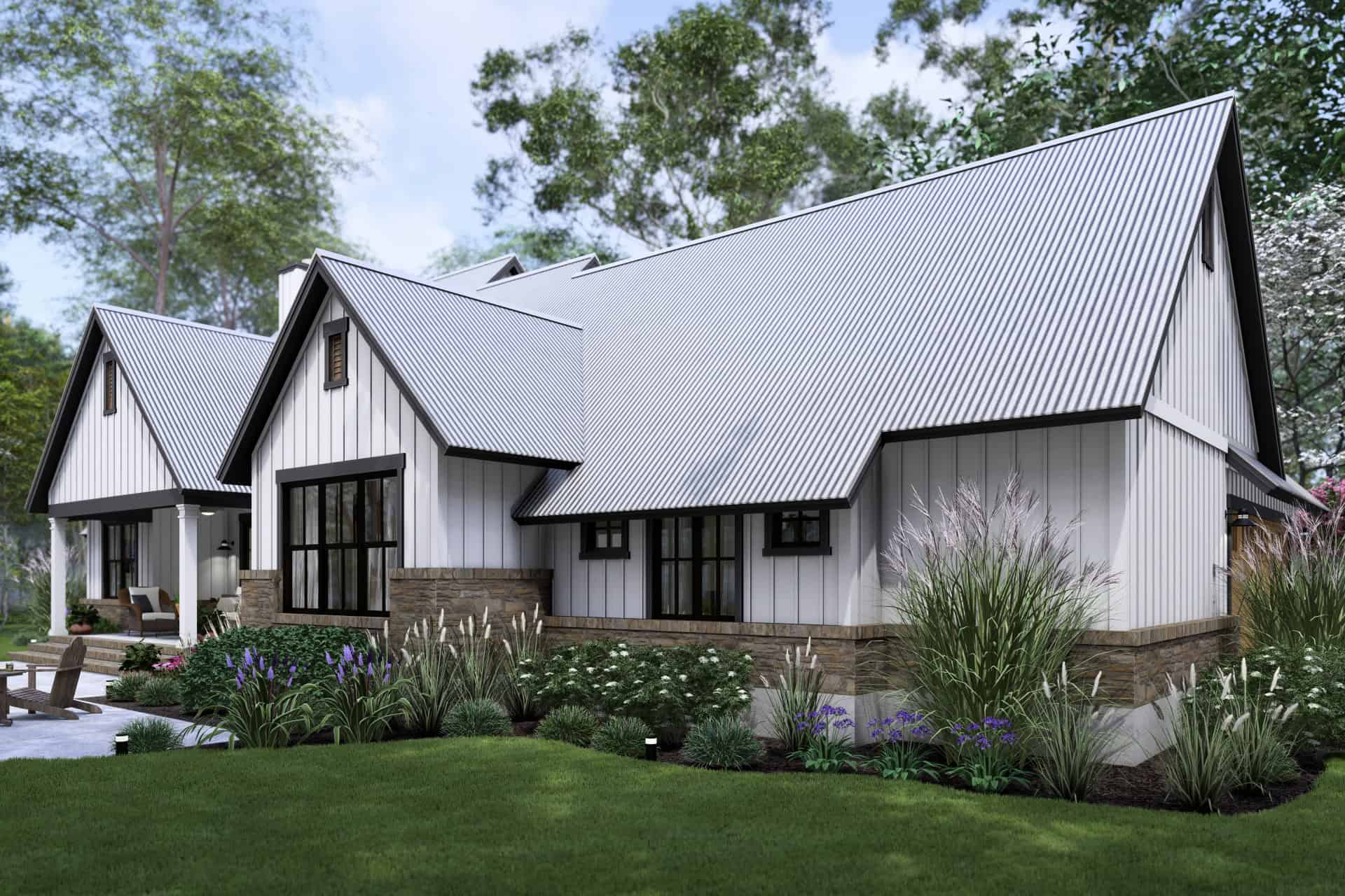 Rear View of this 4-Bedroom,2385 Sq Ft Plan -117-1151