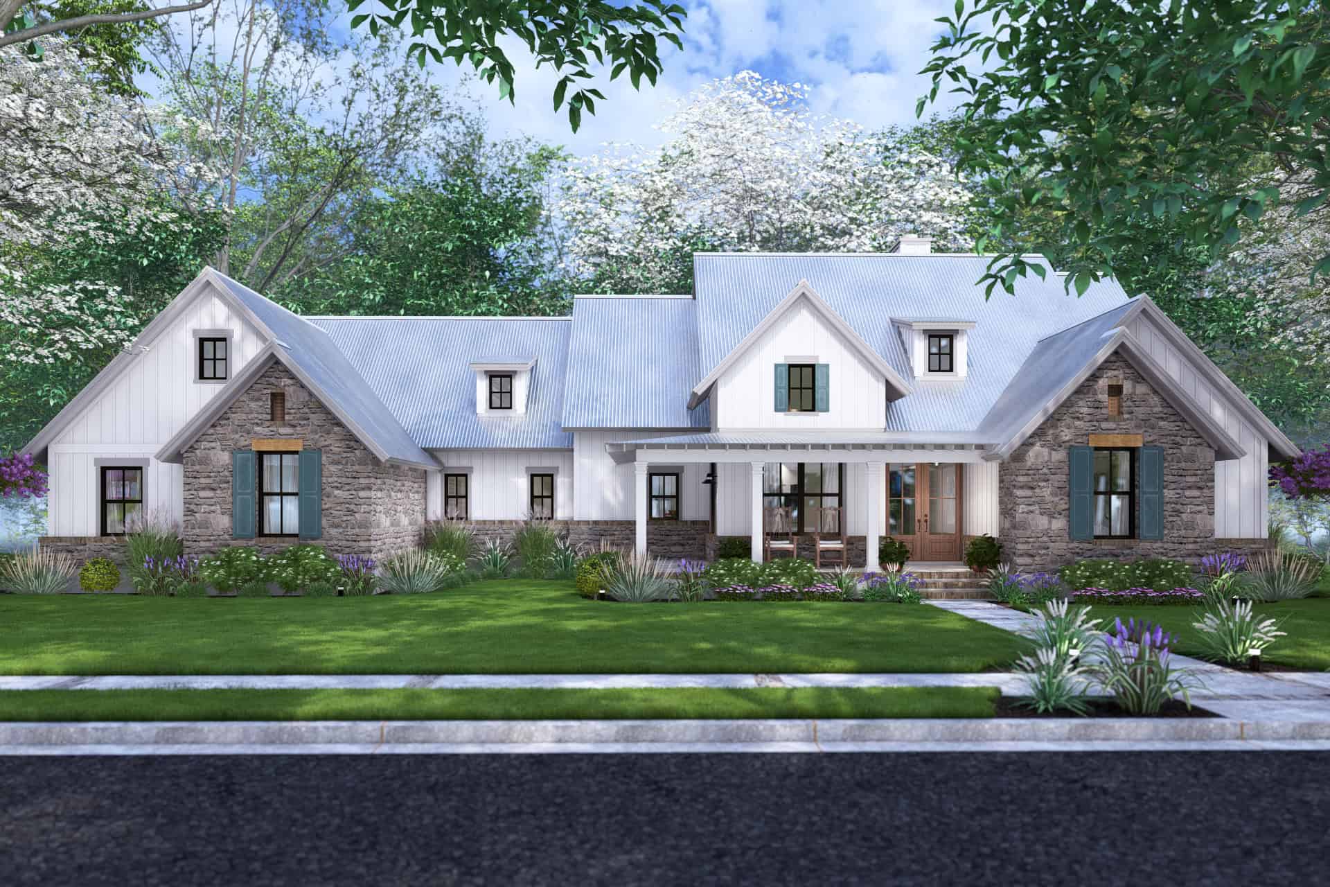Front View of this 4-Bedroom,2385 Sq Ft Plan -117-1152