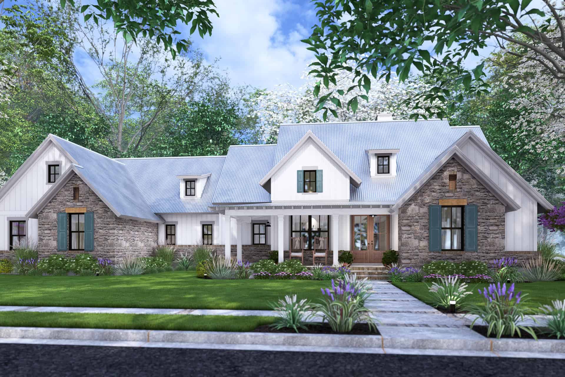Front View of this 4-Bedroom,2385 Sq Ft Plan -117-1152