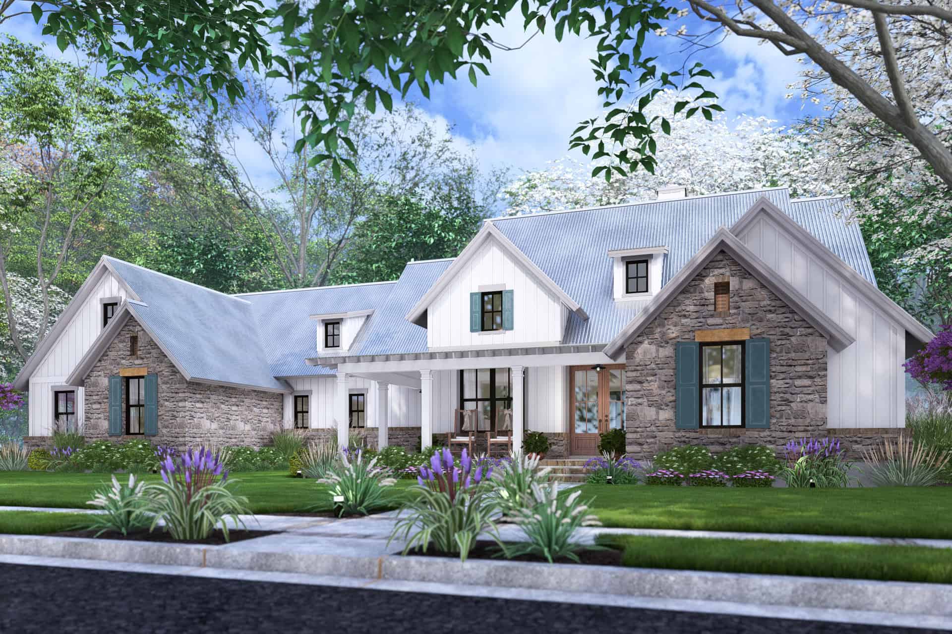 Right Side View of this 4-Bedroom,2385 Sq Ft Plan -117-1152