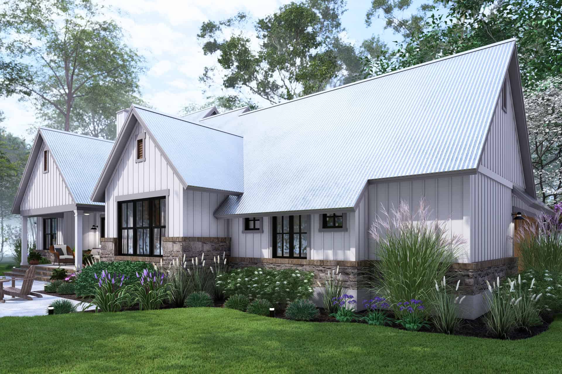 Rear View of this 4-Bedroom,2385 Sq Ft Plan -117-1152