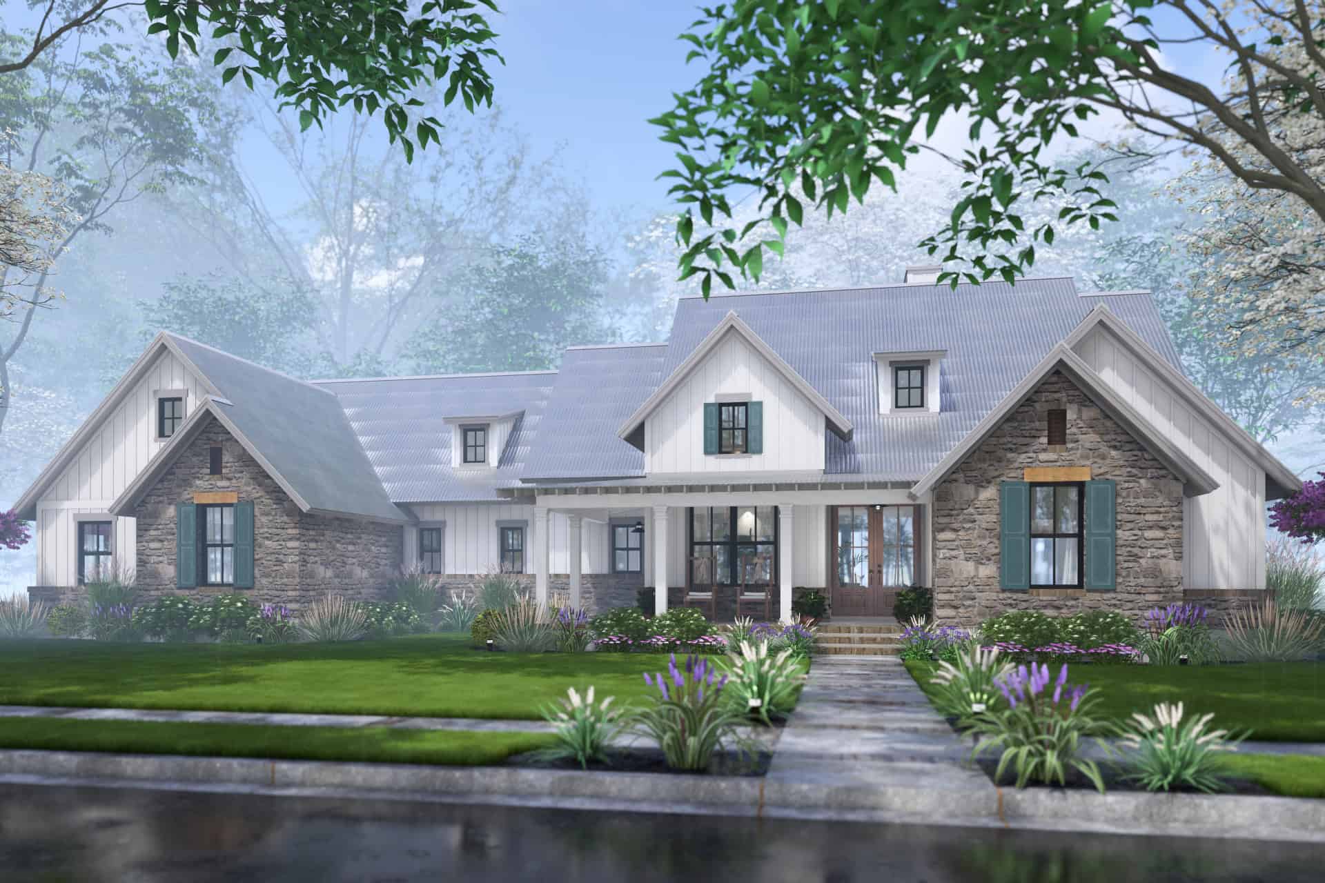 Front View of this 4-Bedroom,2385 Sq Ft Plan -117-1152