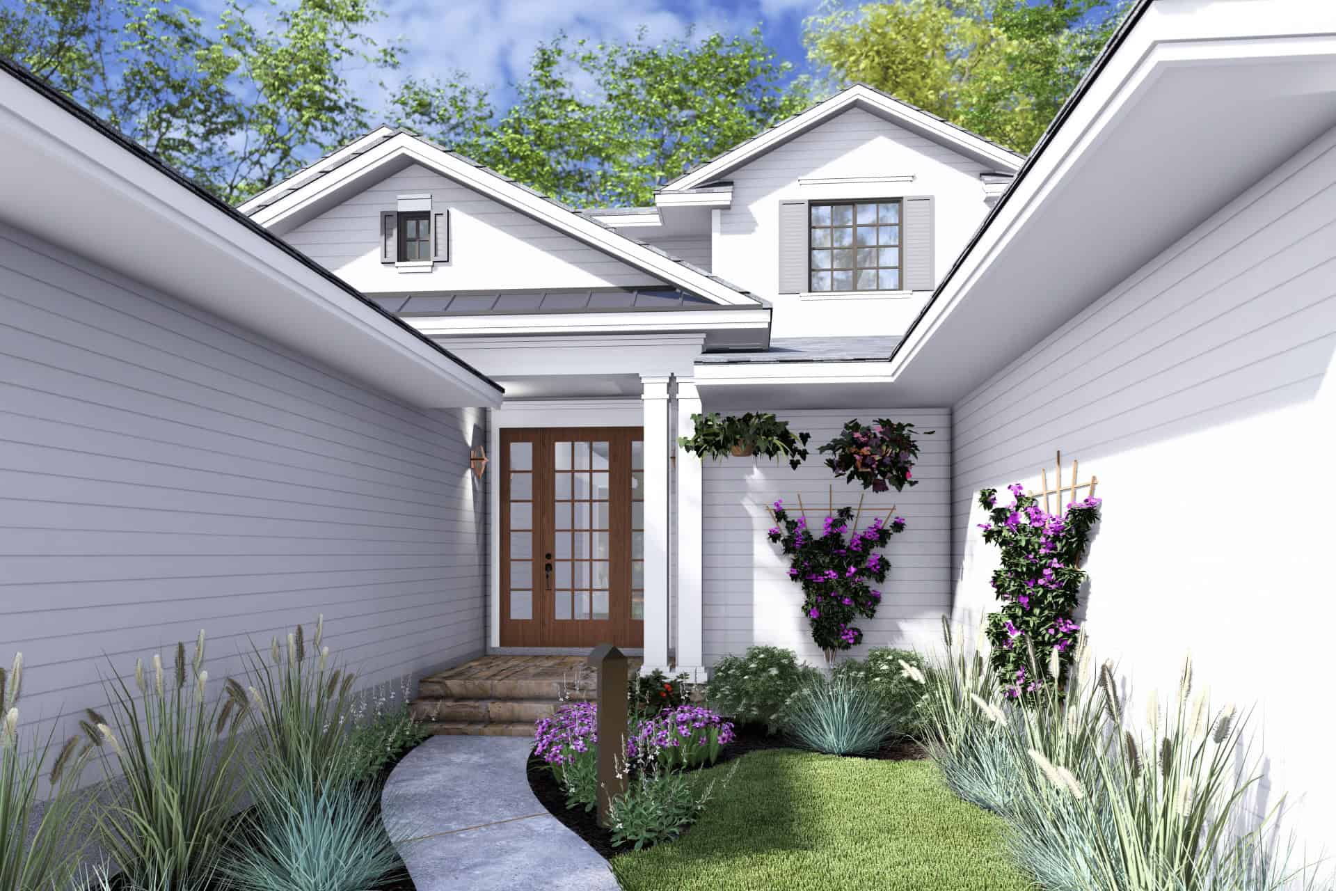 Front Door of this 6-Bedroom,3597 Sq Ft Plan -117-1153