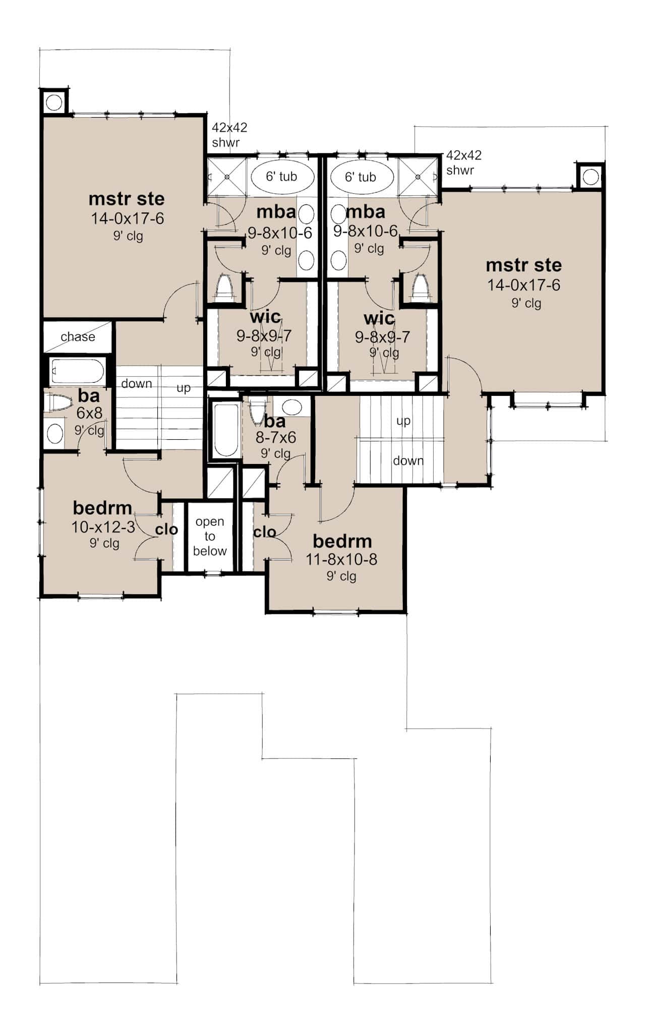 Upper Level of Duplex/Multi-Unit Plan #117-1153