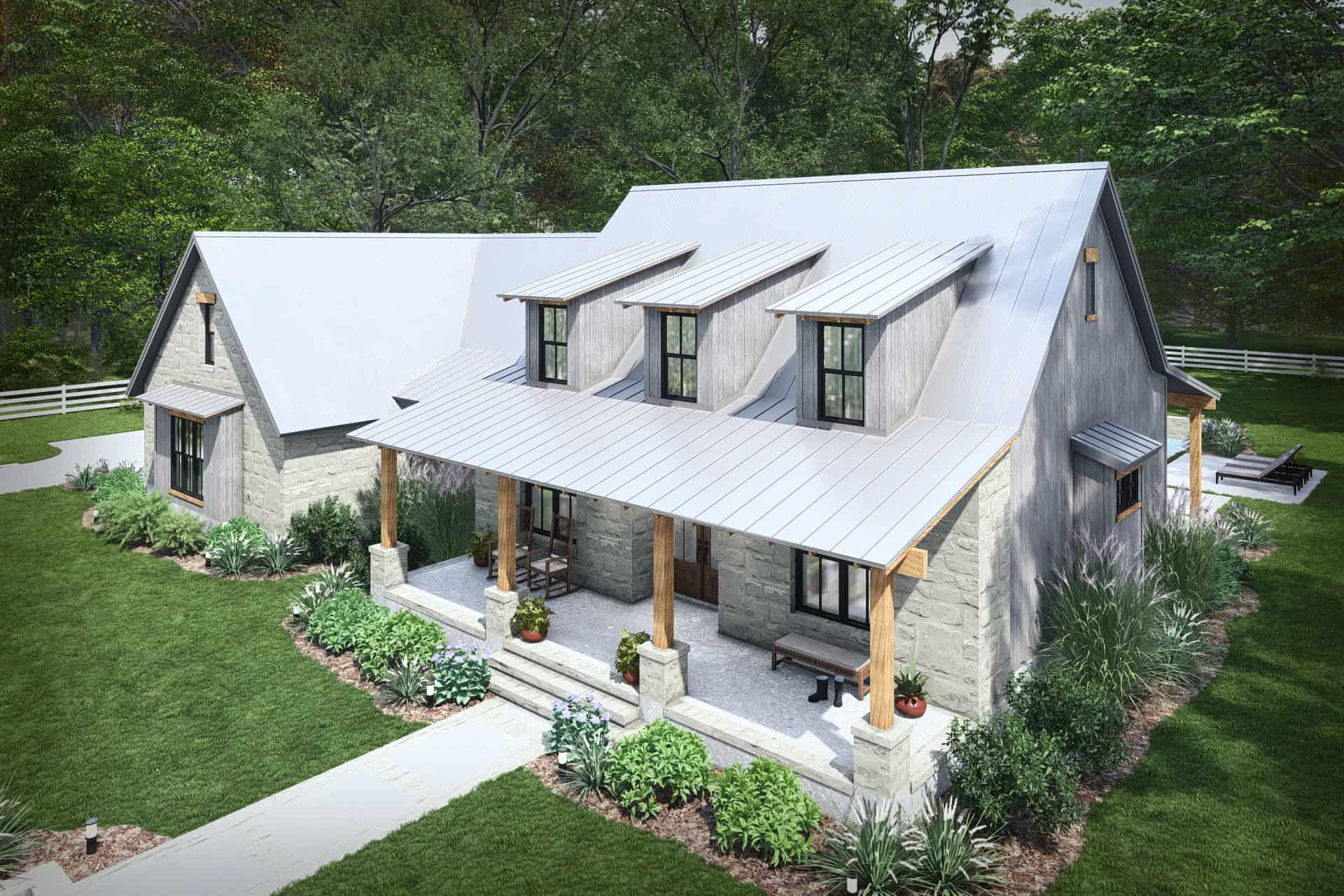 Aerial View of this 3-Bedroom,2256 Sq Ft Plan -117-1154