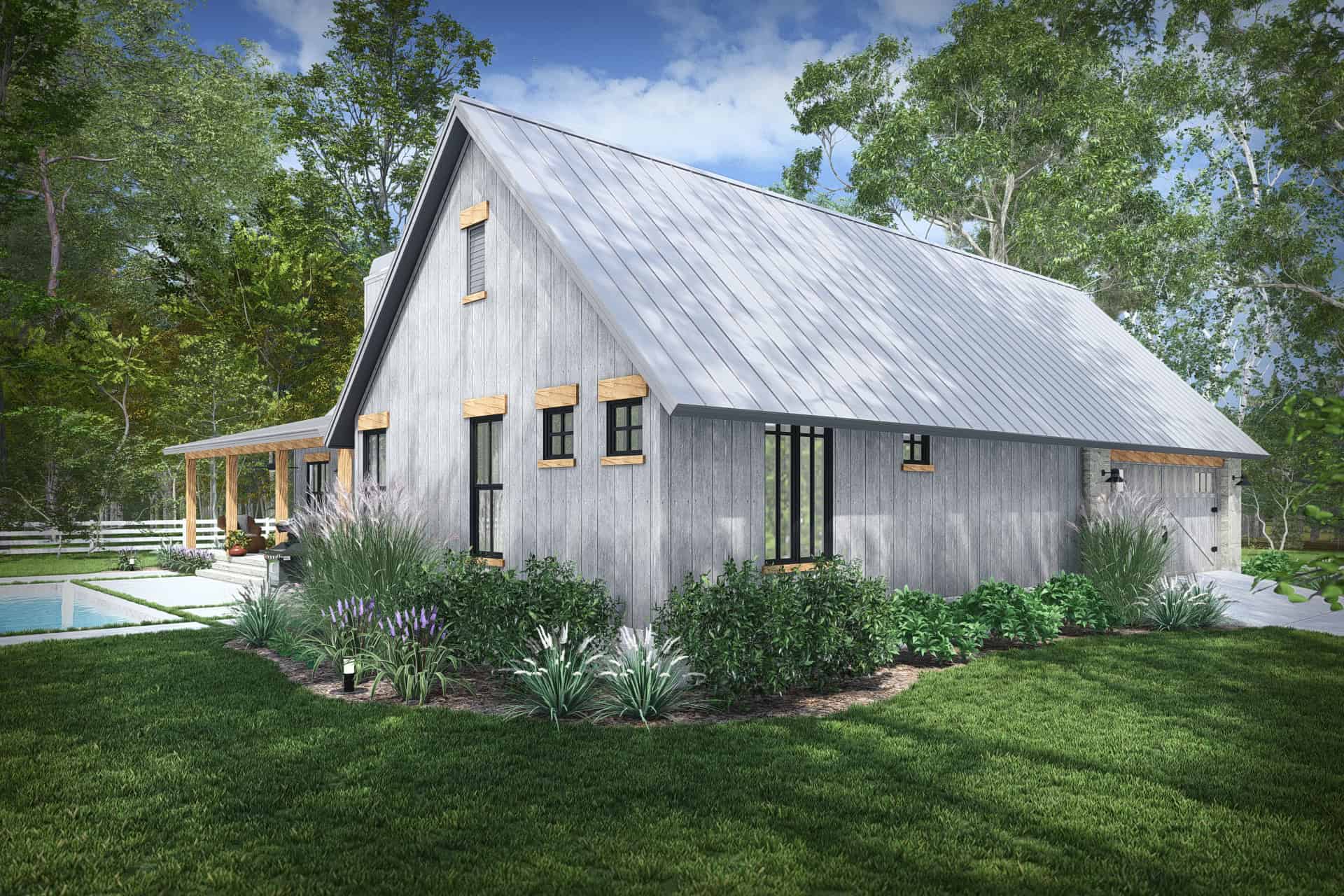 Rear View of this 3-Bedroom,2256 Sq Ft Plan -117-1154