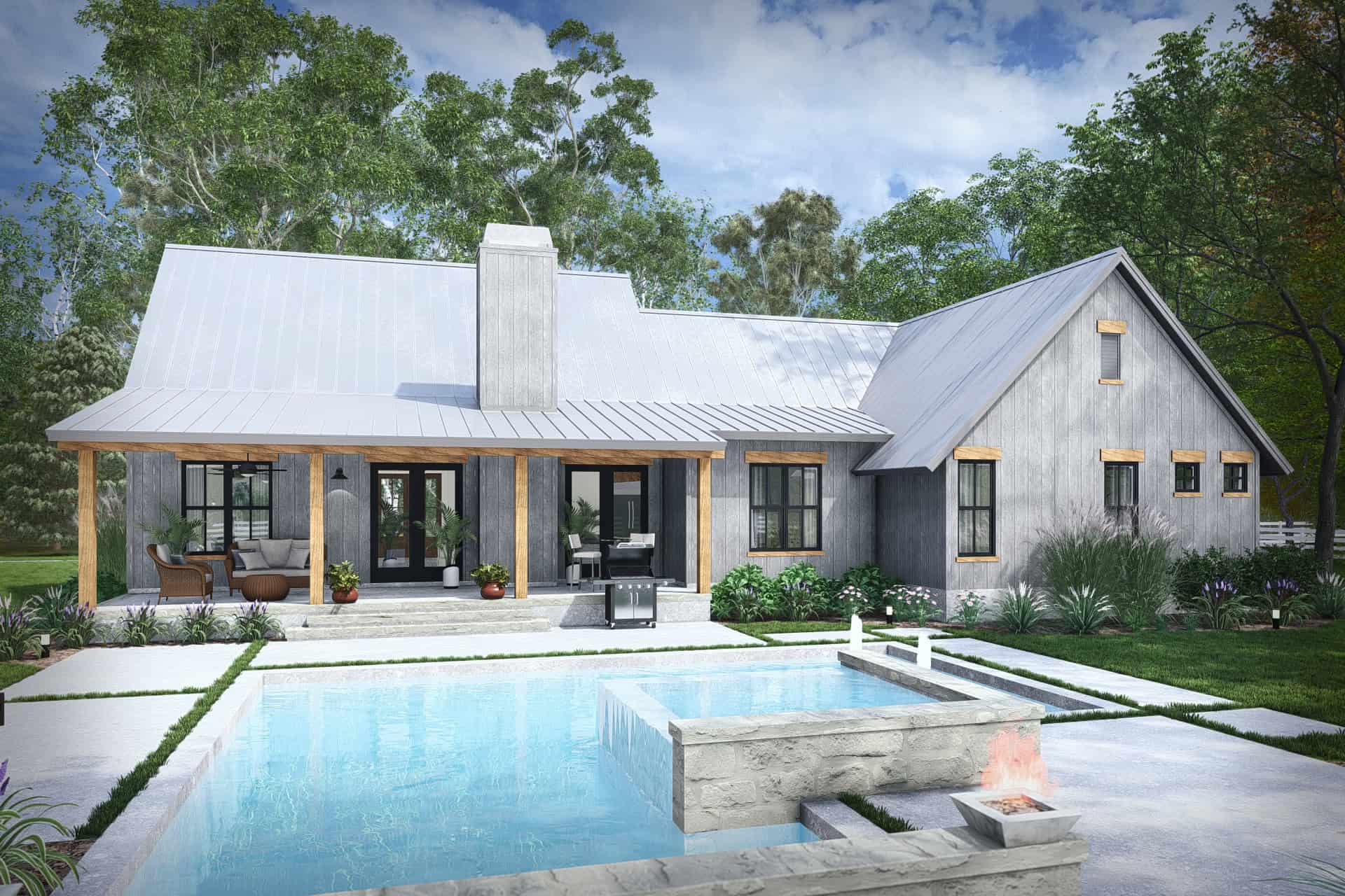 Pool of this 3-Bedroom,2256 Sq Ft Plan -117-1154