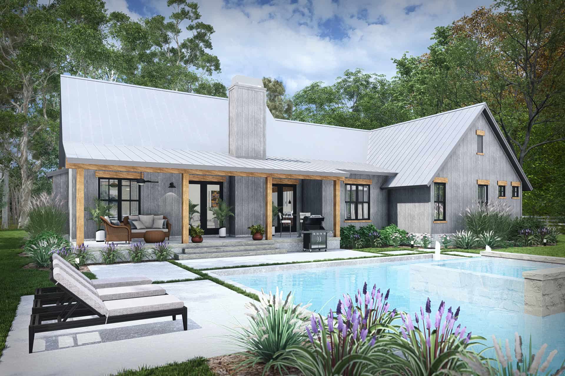 Pool of this 3-Bedroom,2256 Sq Ft Plan -117-1154