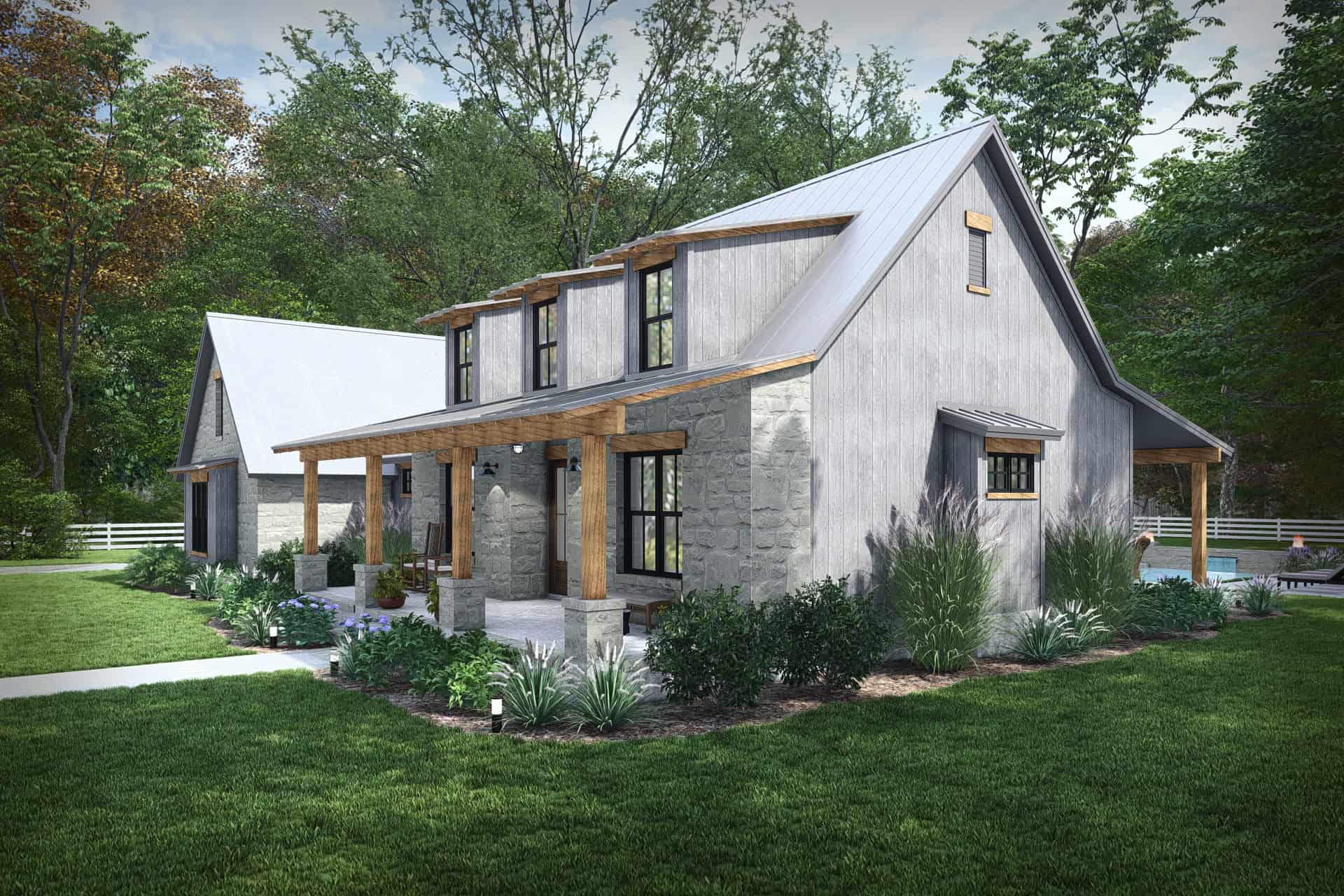 Right Side View of this 3-Bedroom,2256 Sq Ft Plan -117-1154