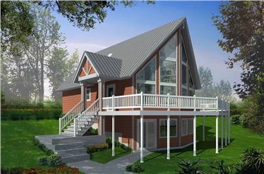 3-Bedroom, 1557 Sq Ft Contemporary Home Plan - 119-1000 - Main Exterior