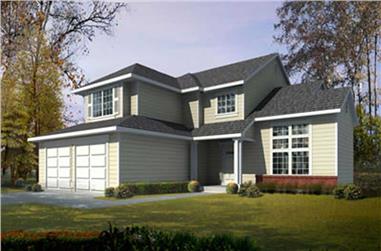 3-Bedroom, 1880 Sq Ft Traditional House Plan - 119-1003 - Front Exterior