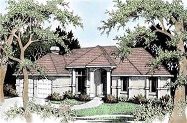 3-Bedroom, 1941 Sq Ft Contemporary House Plan - 119-1022 - Front Exterior