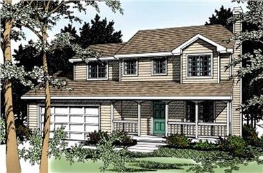 4-Bedroom, 1632 Sq Ft Country House Plan - 119-1024 - Front Exterior