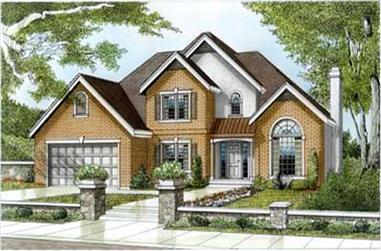 4-Bedroom, 2459 Sq Ft Contemporary House Plan - 119-1039 - Front Exterior