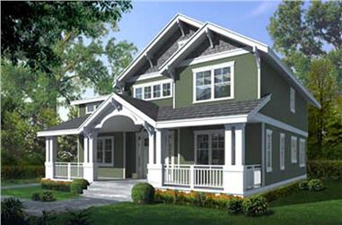 4-Bedroom, 2615 Sq Ft Country House Plan - 119-1051 - Front Exterior
