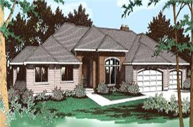4-Bedroom, 3003 Sq Ft Prairie House Plan - 119-1162 - Front Exterior