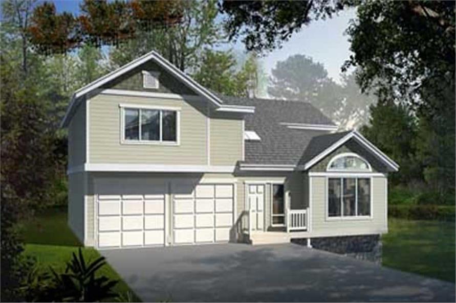 3-Bedroom, 1831 Sq Ft Ranch House Plan - 119-1199 - Front Exterior