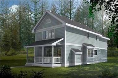 3-Bedroom, 1980 Sq Ft Country House Plan - 119-1229 - Front Exterior