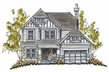 4-Bedroom, 2200 Sq Ft Traditional House Plan - 120-1047 - Front Exterior