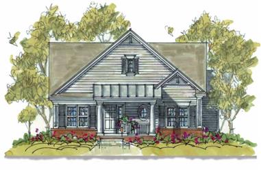 2-Bedroom, 1375 Sq Ft Small House Plans - 120-1079 - Main Exterior