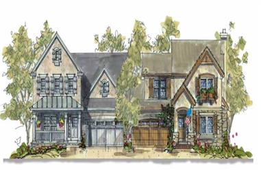 3-Bedroom, 1560 Sq Ft Multi-Unit House Plan - 120-1168 - Front Exterior