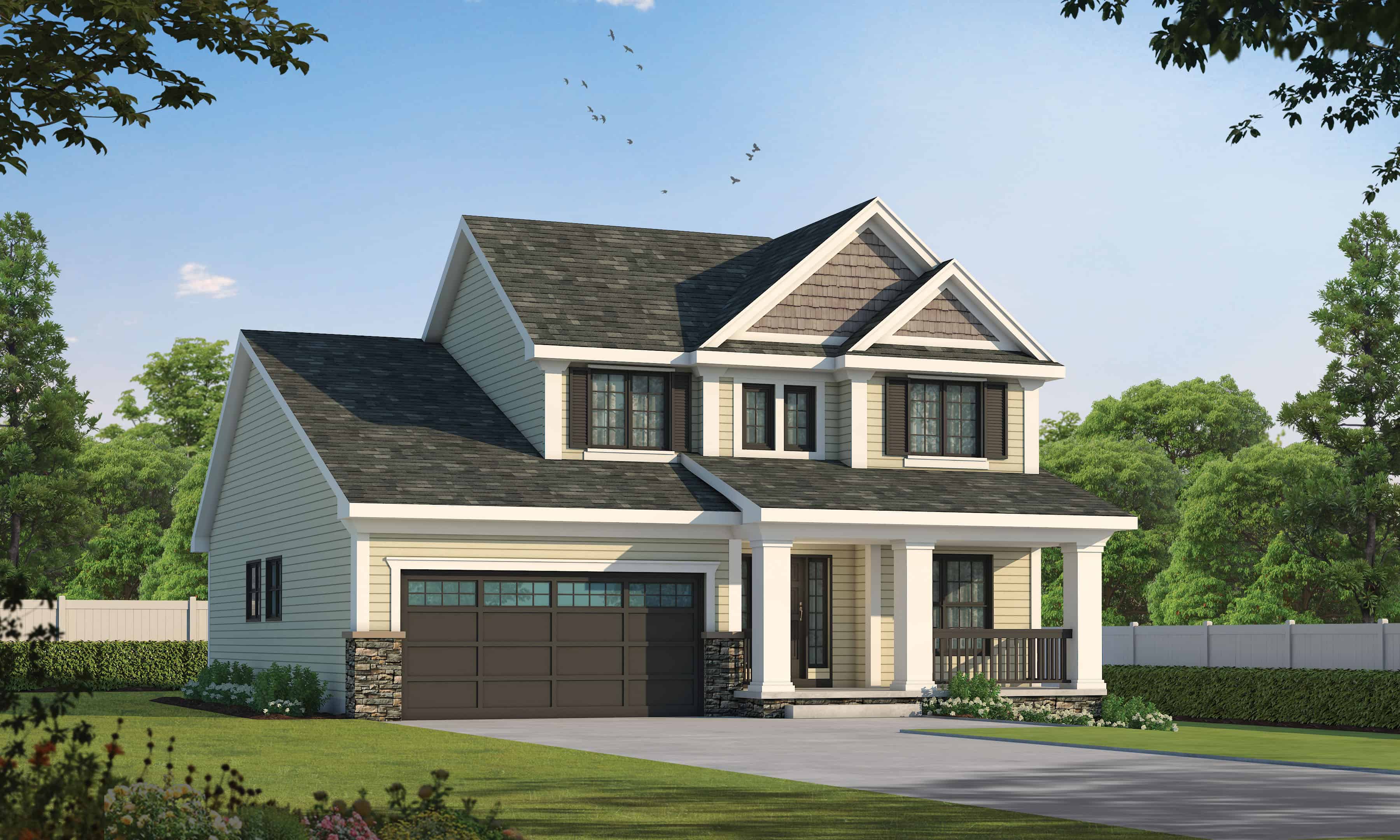 Front View of this 3-Bedroom, 1699 Sq Ft Plan - 120-1310
