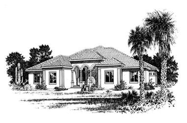3-Bedroom, 2715 Sq Ft Contemporary Home Plan - 120-1472 - Main Exterior