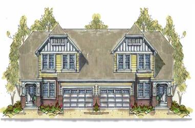3-Bedroom, 2060 Sq Ft Multi-Unit House Plan - 120-1553 - Front Exterior