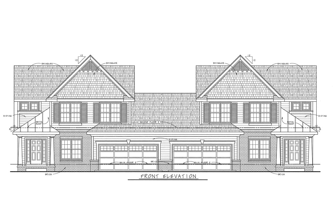 Home Plan Front Elevation of this 3-Bedroom,2024 Sq Ft Plan -120-1706