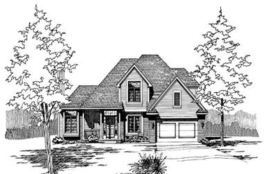 3-Bedroom, 1744 Sq Ft Small House Plans - 120-1731 - Front Exterior