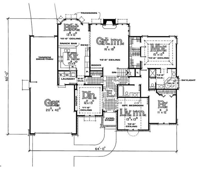 House Plan 1201754 3 Bedroom, 1996 Sq Ft Ranch